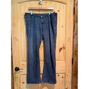 Coogi Womens Jeans Size 13/14 Dark Wash‎ Bootcut Embroidered Logo Denim Pants